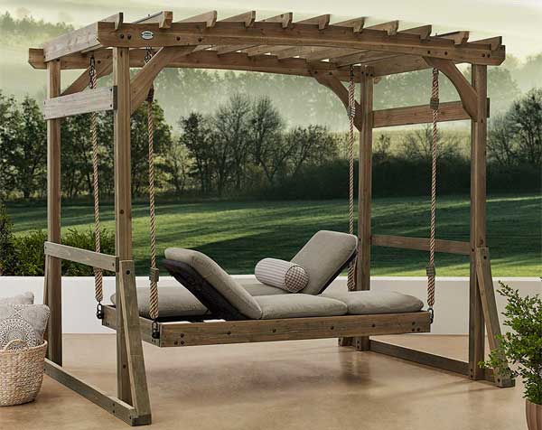3 Ways To Use A Pergola With Swing Bed, Outdoor Swing Pergola Plans