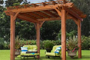 Cedar Frame Pergola DIY Kit