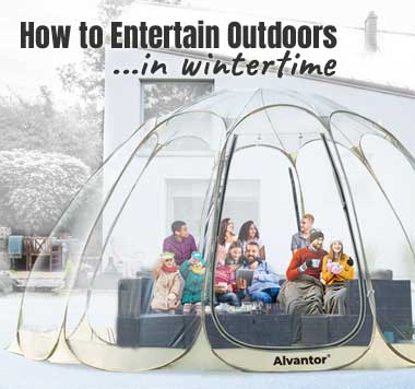 Pop Up Bubble Winter Gazebo Vs A Cover - Outdoor Winter Patio Tents