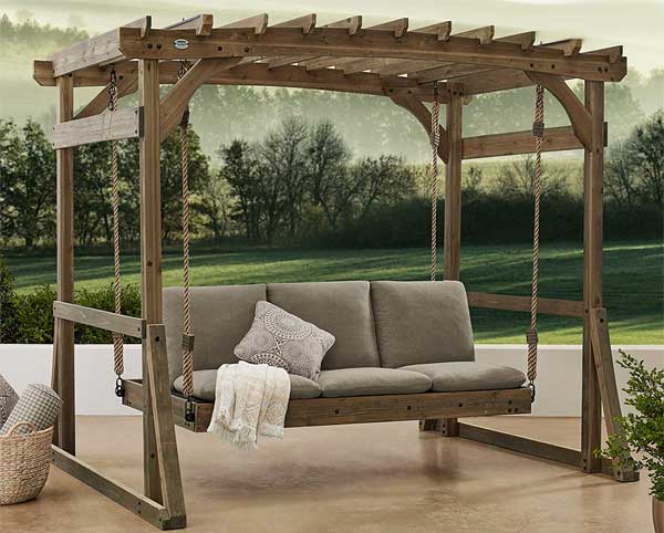 3 Ways To Use A Pergola With Swing Bed, Outdoor Swing Beds