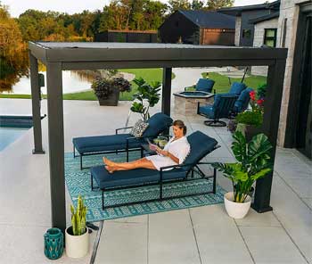 Heavy Duty Modern Steel Pergola - Strong, Durable and Low Maintenance